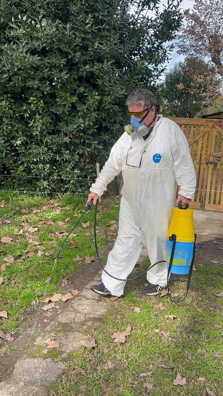 Trabajo profesional en un espacio exterior o semiabierto